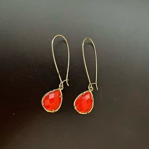 Kendra Scott red earrings EUC